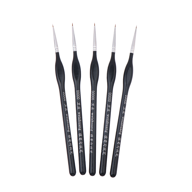 Model Kit Acrylic Paint - Zestaw 5 precyzyjnych pędzli z cienką