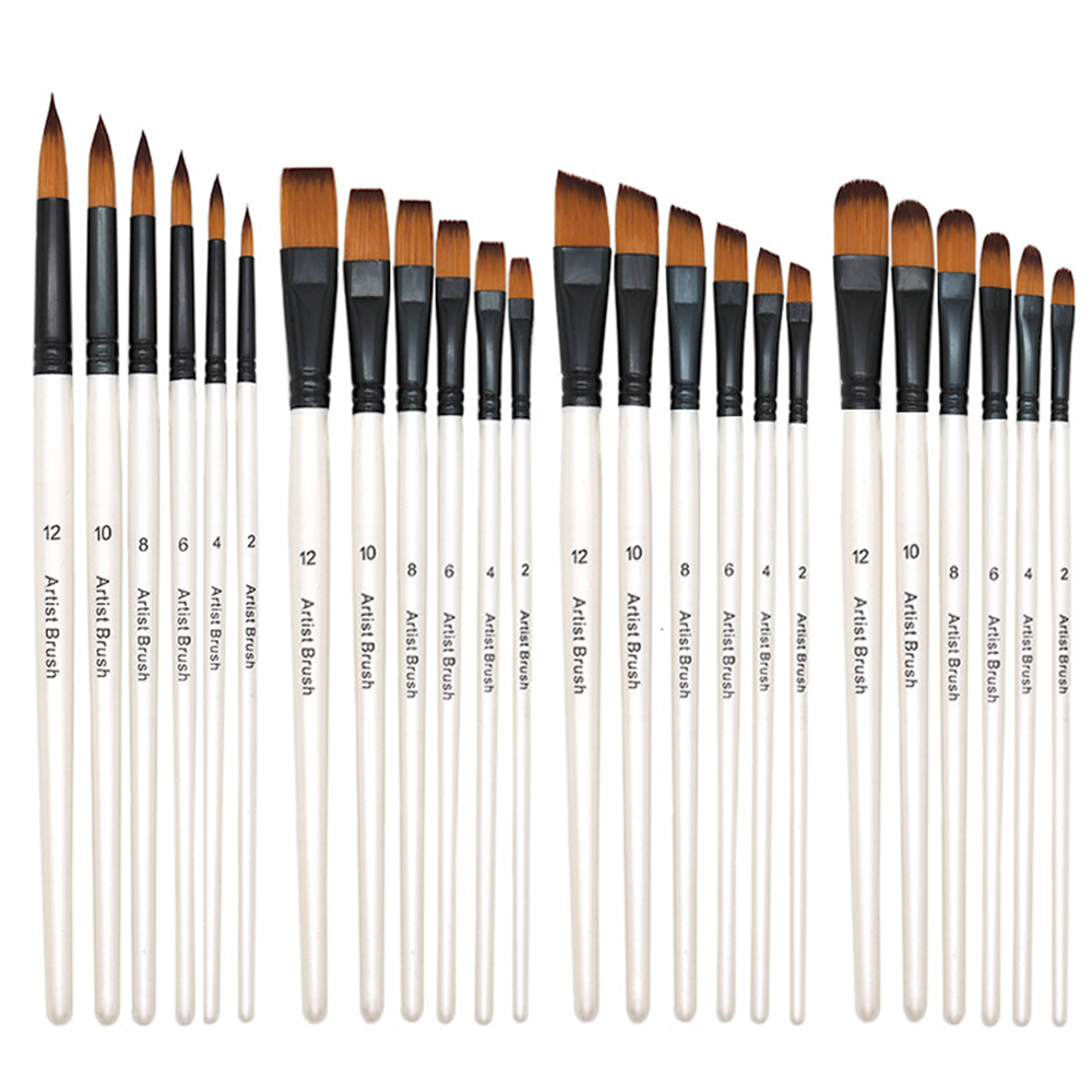 Model Kit Acrylic Paint - 6 sztuk zestaw pędzli artystycznych pędzle