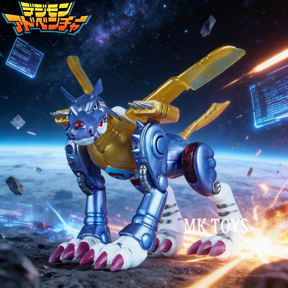 Model Kit Digimon - Figurka Anime Digimon Adventure Metal Garurumon,