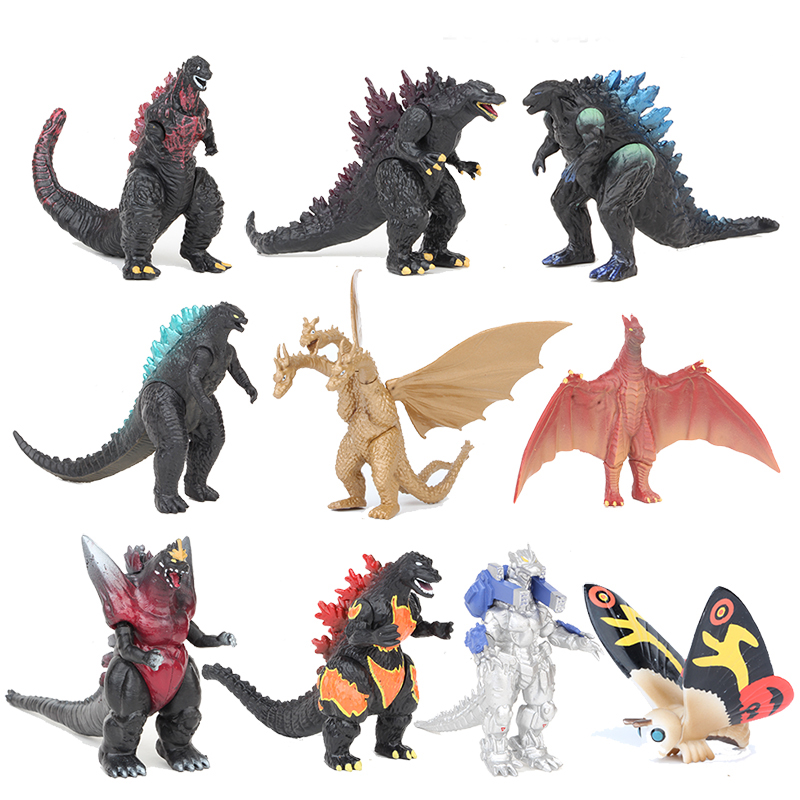 Model Kit Godzilla - 10 sztuk/zestaw film Gojira Godzilla Model