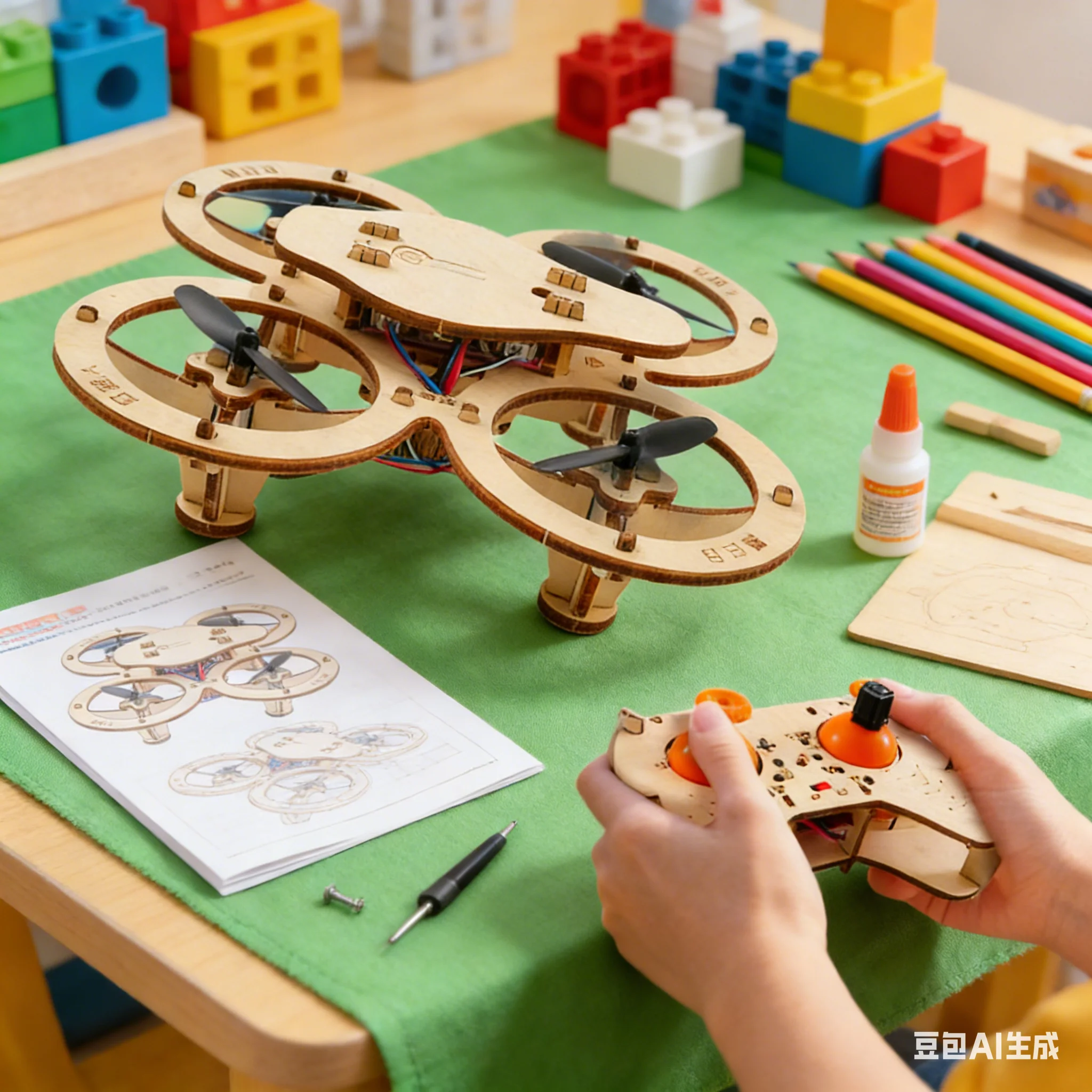 Model Kit Competition - Drewniany model samolotu do samodzielnego montażu,