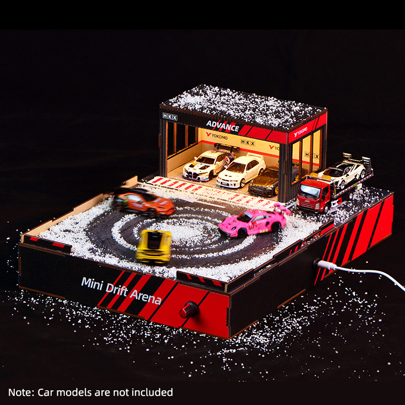 Model Kit Cars - Diorama toru do driftu DIY w