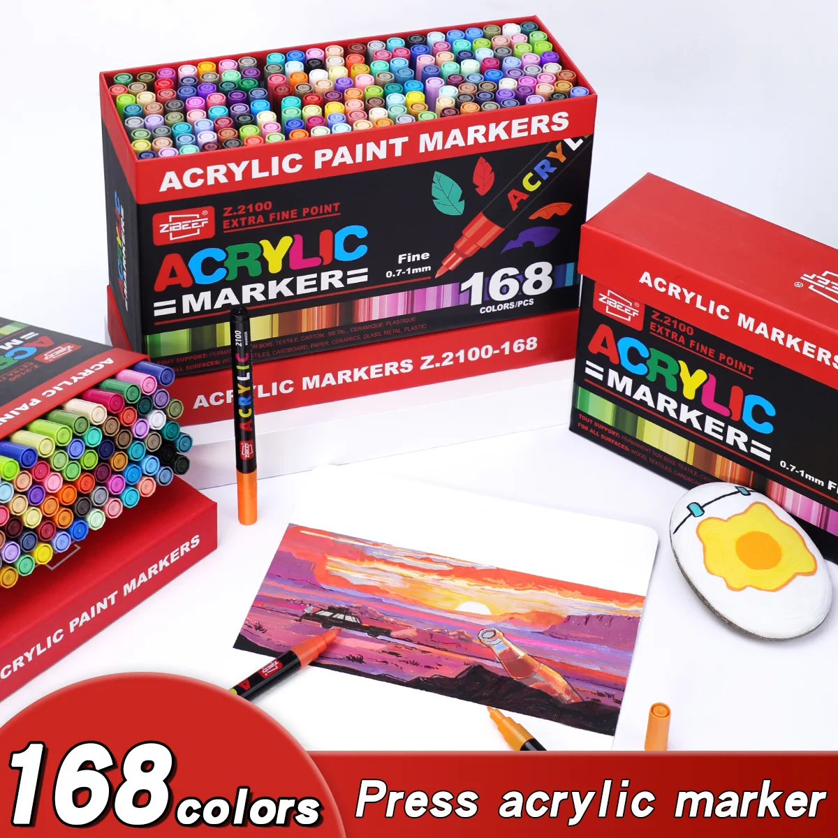 Model Kit Acrylic Paint - Zestaw markerów akrylowych 36-240 kolorów, markery