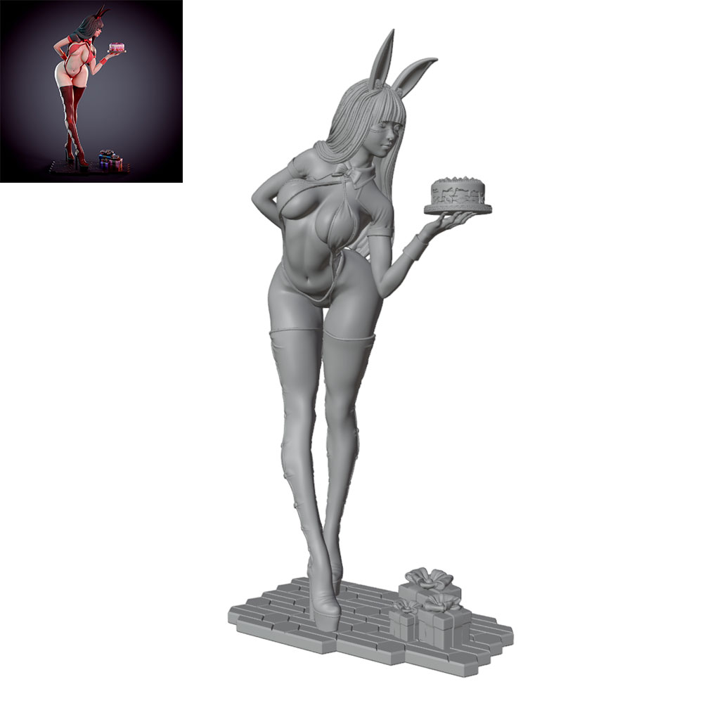 Model Kit Hg - 1/24/12/6 Figurka króliczka w stylu świątecznym,