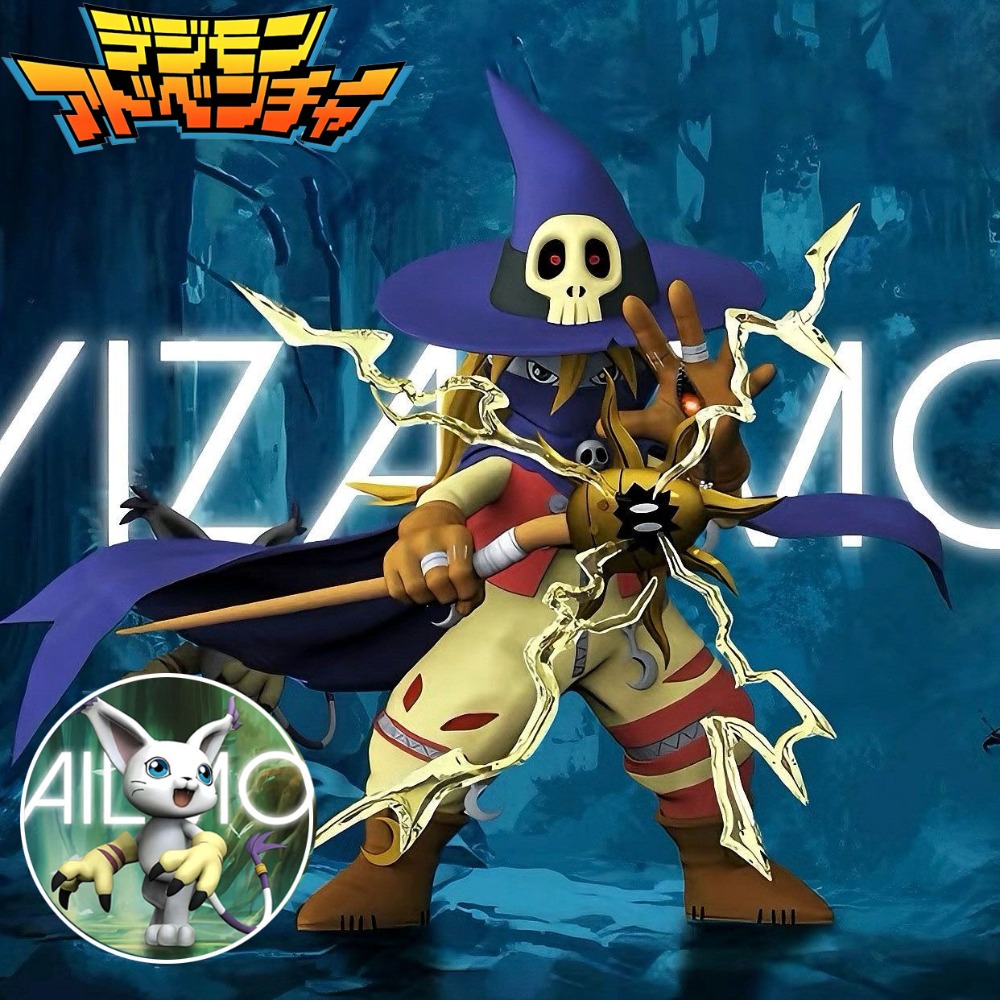 Model Kit Digimon - 3.5-11.5cm Anime Digimon Adventure rysunek Wizarmon