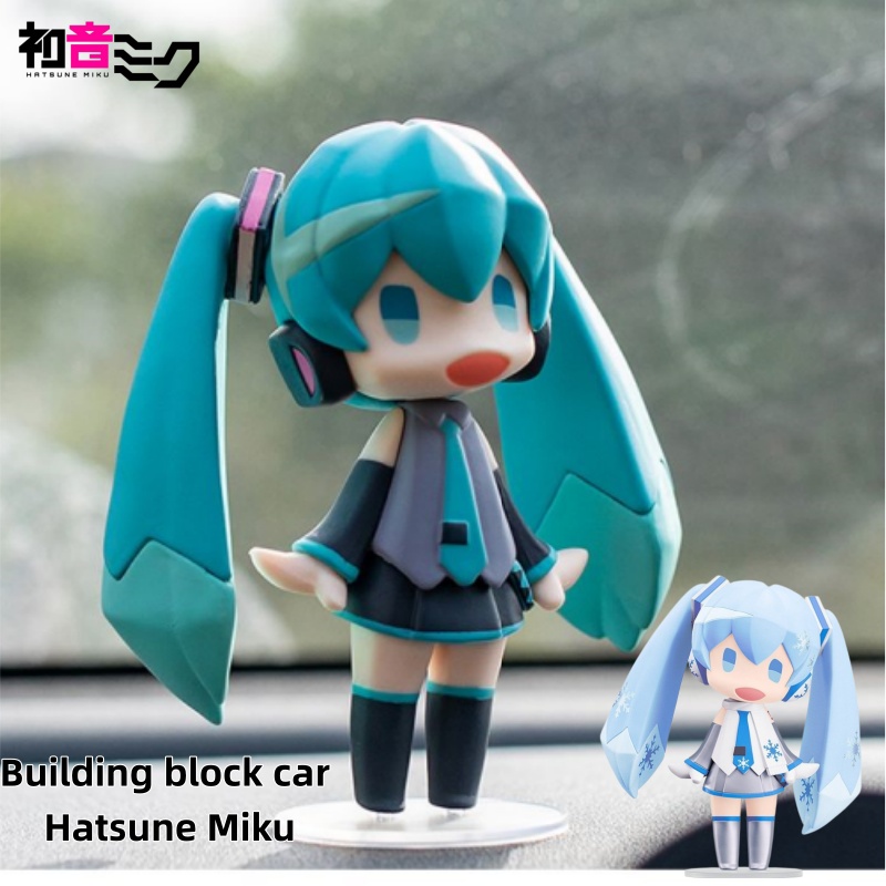 Model Kit Cars - Figurka anime Miku i zestaw klocków