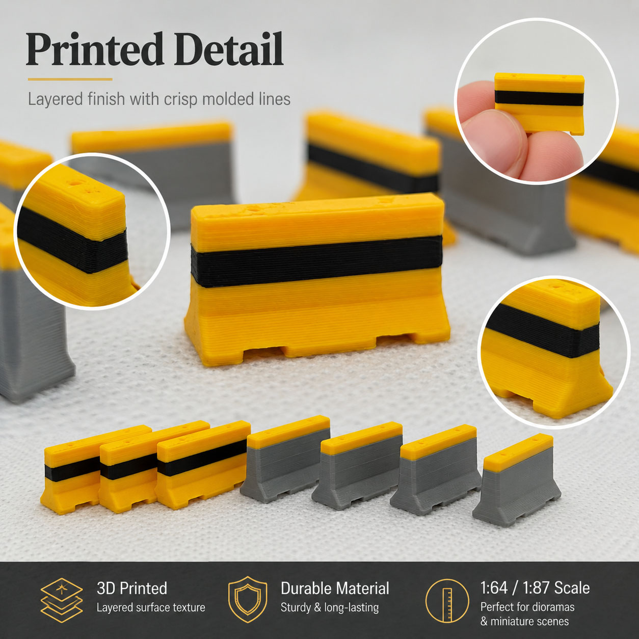 1:64 1:87 Miniaturowe barierki – Model Kit Cement recenzja i cena
