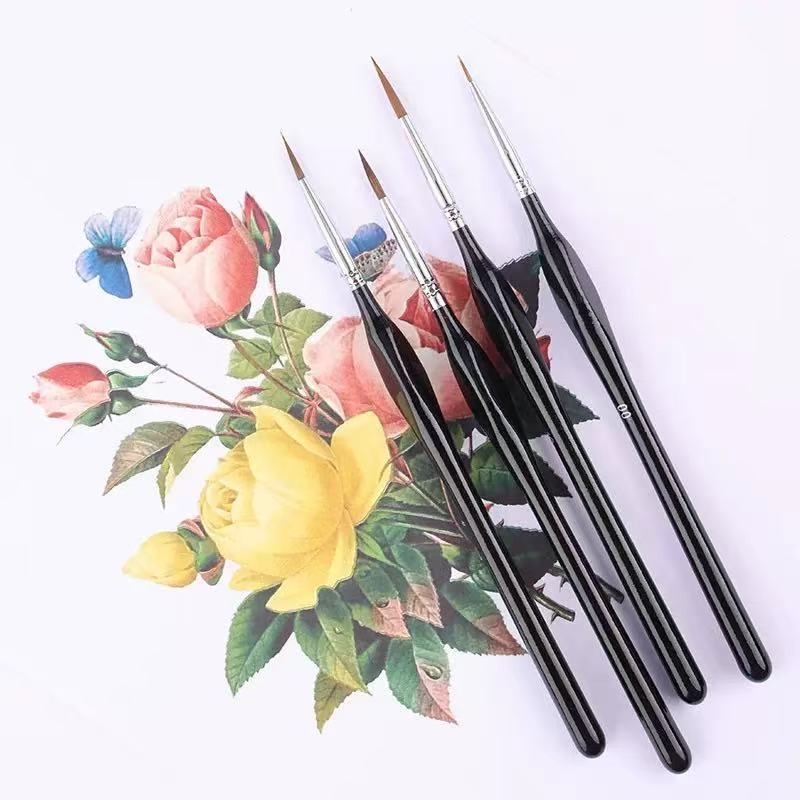 11 SZTUK Czarnych Pędzli z Wło – Model Kit Acrylic Paint recenzja i cena