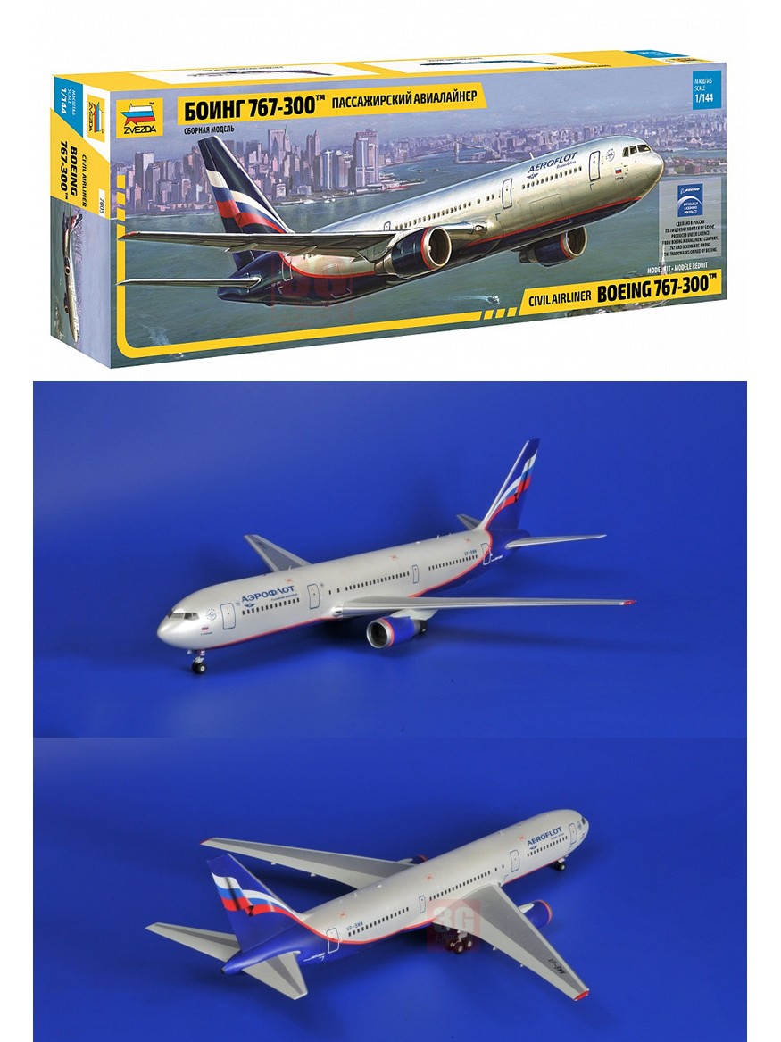 ZVEZDA 7005 1/144 Boeing 767-3 – Model Kit Zvezda recenzja i cena