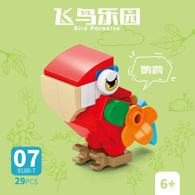 Klocki Zwierzęta Ptak Raj Kruk – Model Kit Plastic recenzja i cena