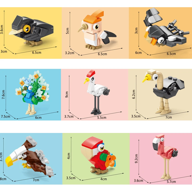 Klocki Zwierzęta Ptak Raj Kruk – Model Kit Plastic recenzja i cena